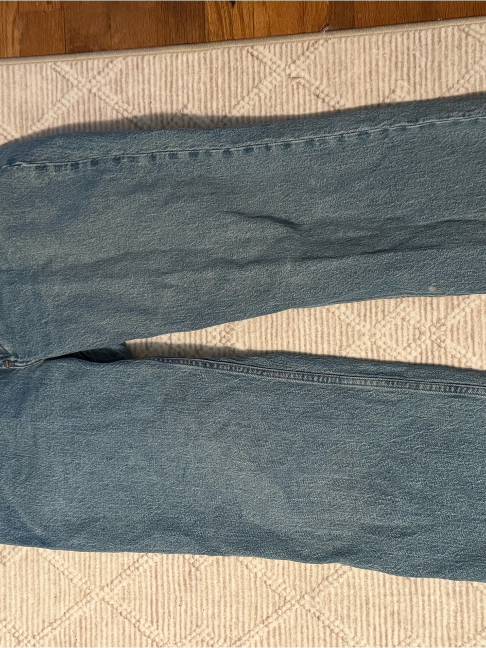 Abercrombie & Fitch Light Blue High-Rise Wide Leg Jeans - Picture 2 of 4